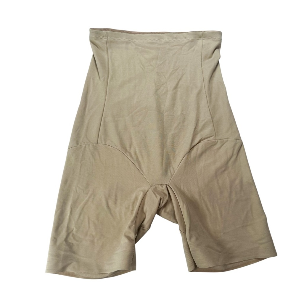 Naomi & Nicole Shapewear Shorts XL High Waist Nude Tummy Control Seamless